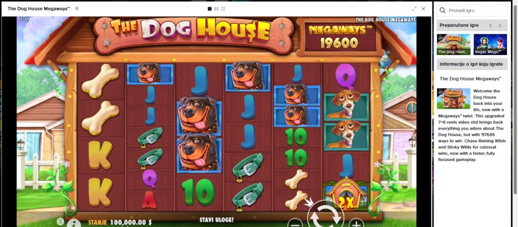 Mozzart casino the dog house