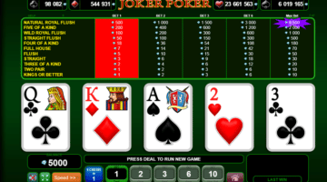 Video poker - Joker Poker