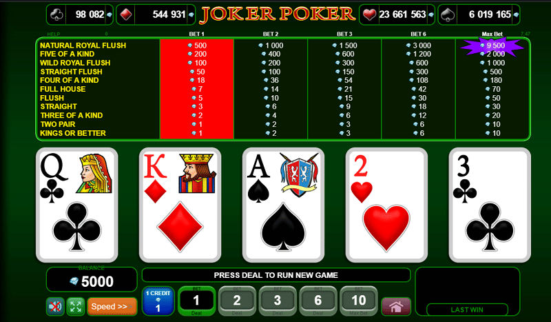 Video poker - Joker Poker