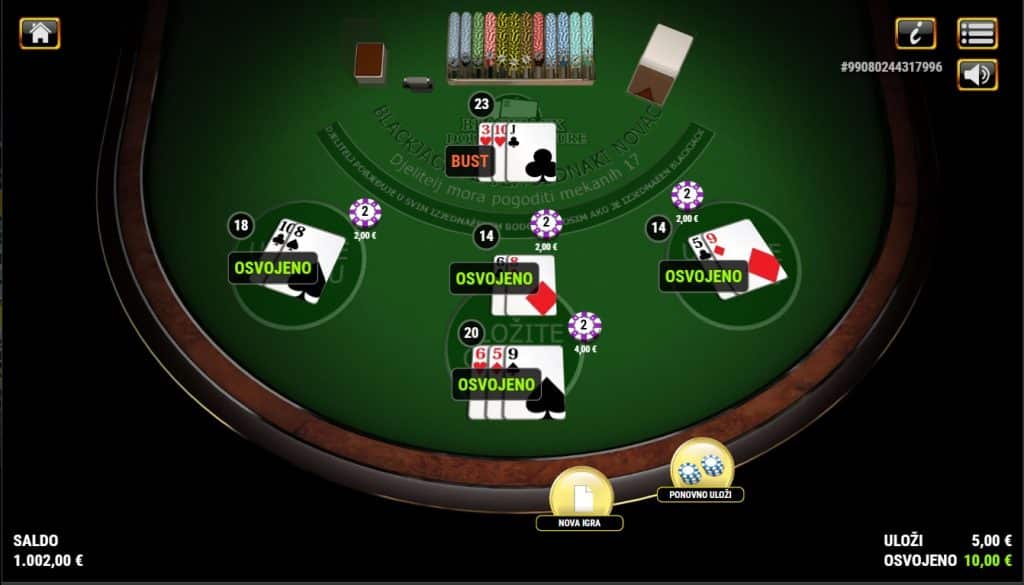 Blackjack Double Exposure dobitak