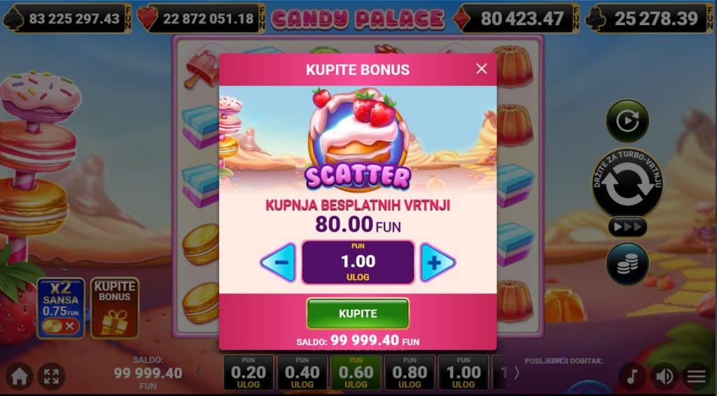 Candy Palace bonus buy