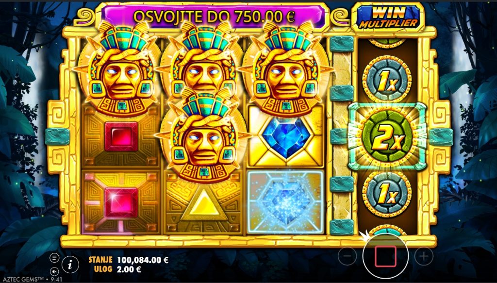 Aztec Gems Wild simboli