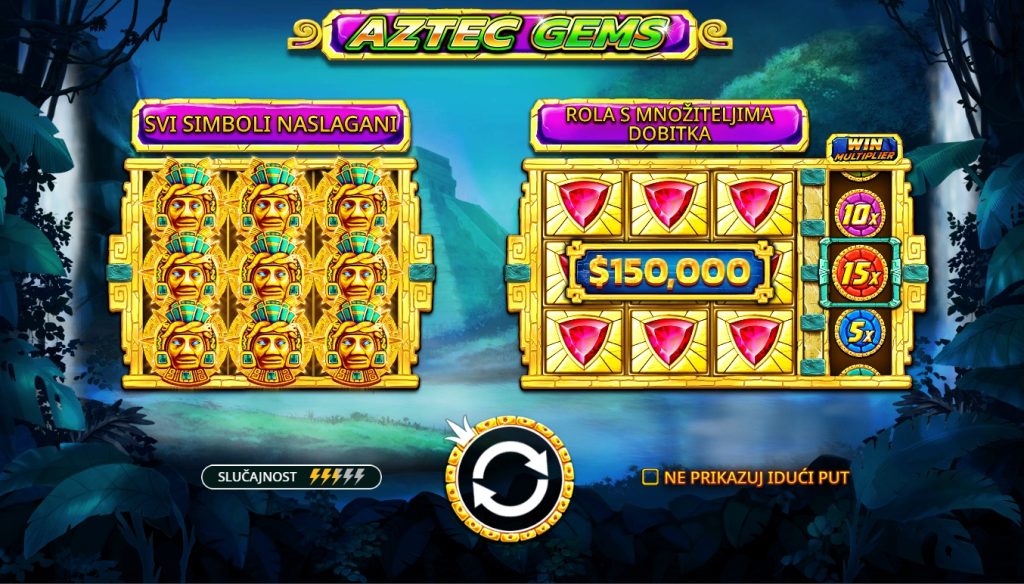 Aztec Gems max dobitak